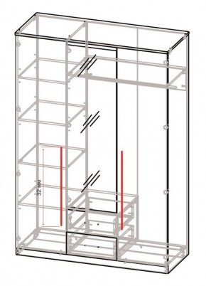 Спальный гарнитур Роксана (модульный) ЯШС в Лесном - lesnoy.mebel24.online | фото 5