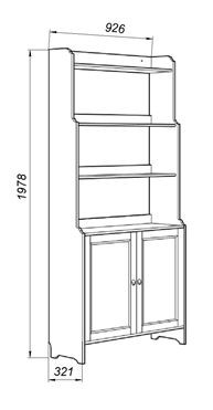 Стеллаж 20 Вествик, массив сосны, цвет белый в Лесном - lesnoy.mebel24.online | фото 2