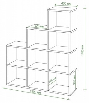 Стеллаж Бартоло СЛД 4 в Лесном - lesnoy.mebel24.online | фото 2