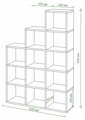 Стеллаж Бартоло СЛД 5 в Лесном - lesnoy.mebel24.online | фото 2