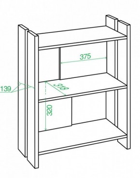 Стеллаж Домино Лайт СТЛ-ОН в Лесном - lesnoy.mebel24.online | фото 3