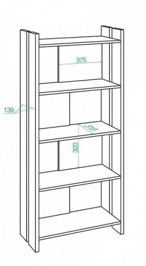 Стеллаж Домино Лайт СТЛ-ОВ в Лесном - lesnoy.mebel24.online | фото 3