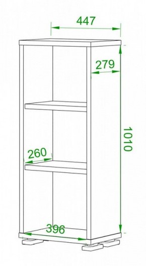 Стеллаж Домино нельсон ПУ-10-1 в Лесном - lesnoy.mebel24.online | фото 2