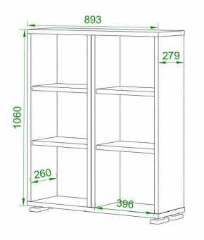 Стеллаж Домино нельсон ПУ-50-1 в Лесном - lesnoy.mebel24.online | фото 2