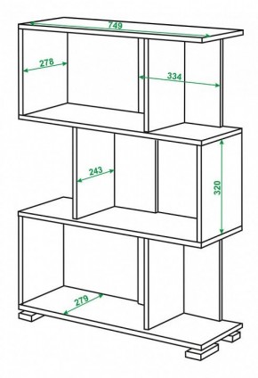 Стеллаж Домино нельсон СЛ-5-3 в Лесном - lesnoy.mebel24.online | фото 2