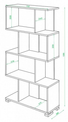 Стеллаж Домино нельсон СЛ-5-4 в Лесном - lesnoy.mebel24.online | фото 2
