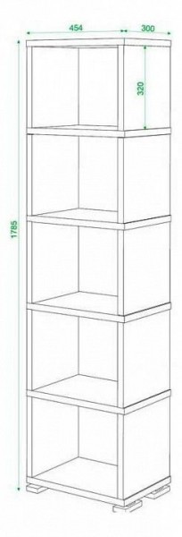 Стеллаж Домино СБ-15/5 в Лесном - lesnoy.mebel24.online | фото 3