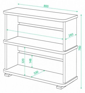 Стеллаж Домино СБ-25/2 в Лесном - lesnoy.mebel24.online | фото 3