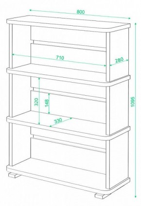 Стеллаж Домино СБ-25/3 в Лесном - lesnoy.mebel24.online | фото 3