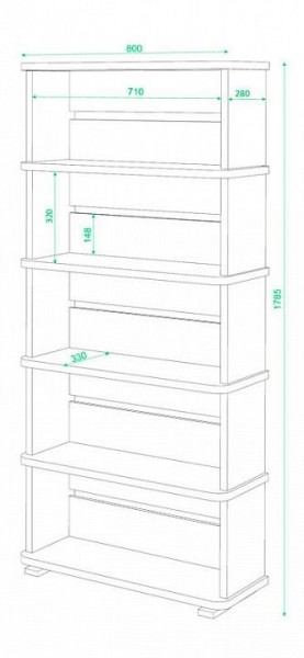 Стеллаж Домино СБ-25/5 в Лесном - lesnoy.mebel24.online | фото 2