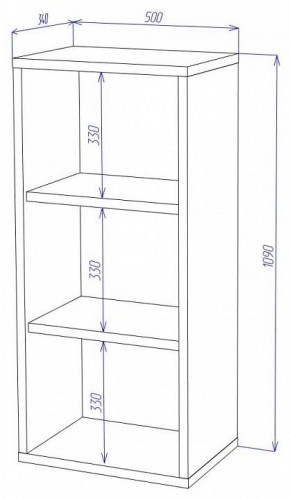 Стеллаж Домино СУ(ш1в1) в Лесном - lesnoy.mebel24.online | фото 2