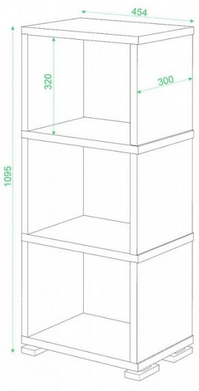 Стеллаж-колонка Домино Лайт СБ-15/3 в Лесном - lesnoy.mebel24.online | фото 2