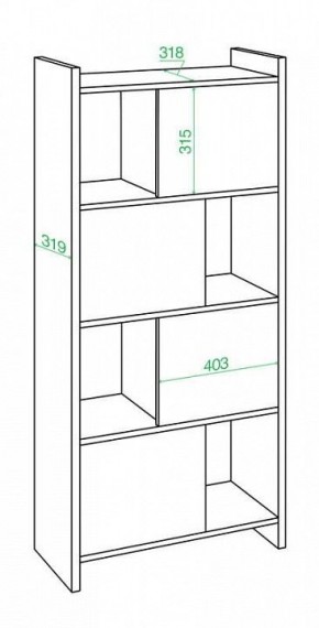 Стеллаж комбинированный Домино Лайт СТЛ-3В в Лесном - lesnoy.mebel24.online | фото 2