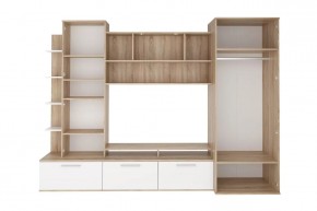 Стенка Денвер (СТЛ.151.01) Дуб сонома/Белый в Лесном - lesnoy.mebel24.online | фото 2