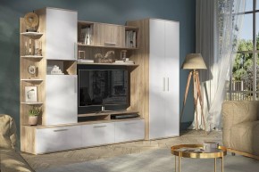 Стенка Денвер (СТЛ.151.01) Дуб сонома/Белый в Лесном - lesnoy.mebel24.online | фото 3