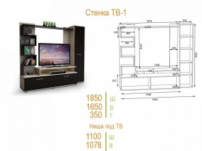 Стенка для гостиной ТВ-1 в Лесном - lesnoy.mebel24.online | фото 2