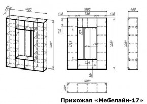 Стенка для прихожей Мебелайн-17 в Лесном - lesnoy.mebel24.online | фото 3