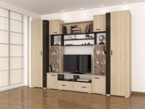 Стенка Оскар-18-1 дуб сонома-венге в Лесном - lesnoy.mebel24.online | фото