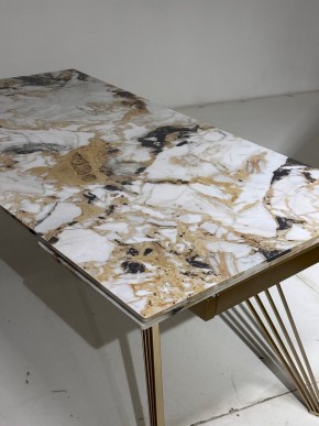 Стол ACERRA NEW 160 GLOSS GRAND JADE SOLID CERAMIC/ каркас цвета шампань, ®DISAUR в Лесном - lesnoy.mebel24.online | фото 5
