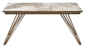 Стол ACERRA NEW 160 GLOSS LUXURY PANDORA SOLID CERAMIC/ каркас цвета шампань, ®DISAUR в Лесном - lesnoy.mebel24.online | фото 11