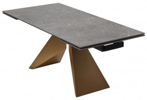 Стол ALES 180 BLACK GRAVE SOLID CERAMIC, керамика / бронзовый, ®DISAUR в Лесном - lesnoy.mebel24.online | фото 14