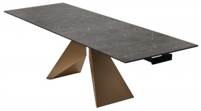 Стол ALES 180 BLACK GRAVE SOLID CERAMIC, керамика / бронзовый, ®DISAUR в Лесном - lesnoy.mebel24.online | фото 7