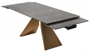Стол ALES 180 BLACK GRAVE SOLID CERAMIC, керамика / бронзовый, ®DISAUR в Лесном - lesnoy.mebel24.online | фото 9
