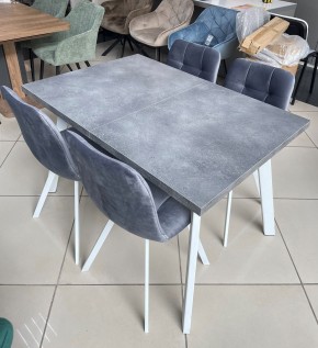 Стол BRICK M 140 Бетон Портленд/ Белый М-City в Лесном - lesnoy.mebel24.online | фото 2