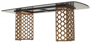 Стол CHIAVARI 220 KL-188 Контрастный мрамор матовый, итальянская керамика / Шампань, ®DISAUR в Лесном - lesnoy.mebel24.online | фото 5