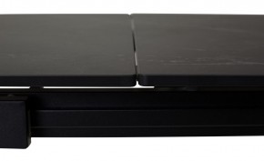 Стол CORNER 120 MATT BLACK MARBLE SOLID CERAMIC / BLACK, ®DISAUR в Лесном - lesnoy.mebel24.online | фото 1