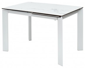 Стол CORNER 120 MATTE STATUARIO Белый мрамор матовый керамика, стекло/ белый каркас, ®DISAUR в Лесном - lesnoy.mebel24.online | фото 2