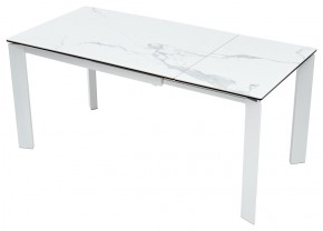Стол CORNER 120 MATTE STATUARIO Белый мрамор матовый керамика, стекло/ белый каркас, ®DISAUR в Лесном - lesnoy.mebel24.online | фото 3