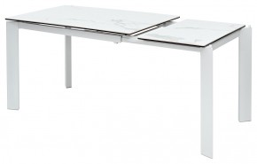 Стол CORNER 120 MATTE STATUARIO Белый мрамор матовый керамика, стекло/ белый каркас, ®DISAUR в Лесном - lesnoy.mebel24.online | фото 4
