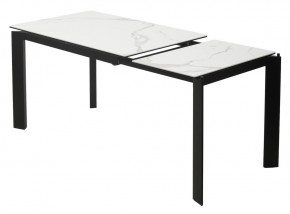 Стол CORNER 120 MATTE STATUARIO Белый мрамор матовый керамика, стекло/ черный каркас, ®DISAUR в Лесном - lesnoy.mebel24.online | фото 4