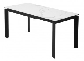 Стол CORNER 120 MATTE STATUARIO Белый мрамор матовый керамика, стекло/ черный каркас, ®DISAUR в Лесном - lesnoy.mebel24.online | фото 5