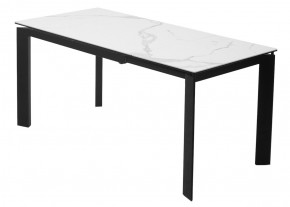 Стол CORNER 120 MATTE STATUARIO Белый мрамор матовый керамика, стекло/ черный каркас, ®DISAUR в Лесном - lesnoy.mebel24.online | фото 6