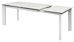 Стол CREMONA 140 MATTE STATUARIO Белый мрамор матовый, керамика/ белый каркас, ®DISAUR в Лесном - lesnoy.mebel24.online | фото 6