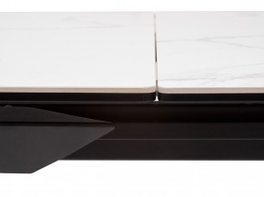 Стол CREMONA 140 MATTE STATUARIO Белый мрамор матовый, керамика/ черный каркас, ®DISAUR в Лесном - lesnoy.mebel24.online | фото 4