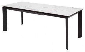 Стол CREMONA 140 MATTE STATUARIO Белый мрамор матовый, керамика/ черный каркас, ®DISAUR в Лесном - lesnoy.mebel24.online | фото 5