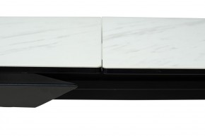 Стол CREMONA 160 KL-99 Белый мрамор матовый, итальянская керамика / черный каркас, ®DISAUR в Лесном - lesnoy.mebel24.online | фото 4
