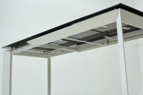Стол CREMONA 180 KL-188 Контрастный мрамор матовый, итальянская керамика/ белый каркас, ®DISAUR в Лесном - lesnoy.mebel24.online | фото 8