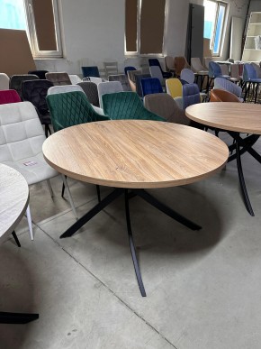 Стол ДАРИО D100 Дуб Канзас / Черный каркас М-City в Лесном - lesnoy.mebel24.online | фото 9