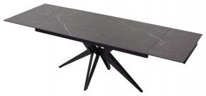 Стол FORIO 160 MATT BLACK MARBLE SOLID CERAMIC / BLACK, ®DISAUR в Лесном - lesnoy.mebel24.online | фото 5