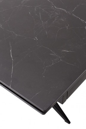 Стол FORIO 160 MATT BLACK MARBLE SOLID CERAMIC / BLACK, ®DISAUR в Лесном - lesnoy.mebel24.online | фото 9