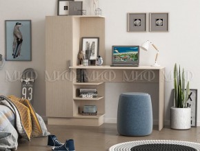 Стол компьютерный №1 (УПКФ) дуб беленый в Лесном - lesnoy.mebel24.online | фото