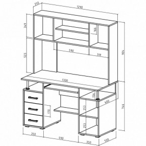 Стол компьютерный Амбер в Лесном - lesnoy.mebel24.online | фото 3