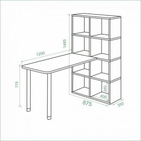 Стол компьютерный Bartolo в Лесном - lesnoy.mebel24.online | фото 2