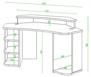 Стол компьютерный Домино Lite СК-160 в Лесном - lesnoy.mebel24.online | фото 2