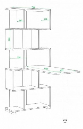 Стол компьютерный Домино нельсон СЛ-5СТ в Лесном - lesnoy.mebel24.online | фото 3