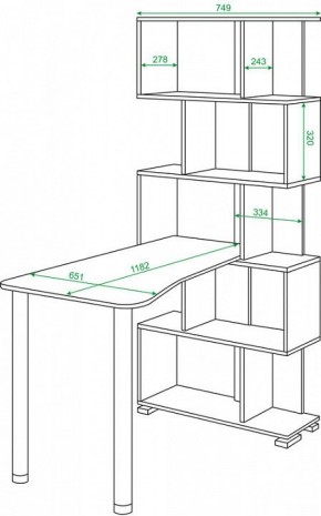 Стол компьютерный Домино нельсон СЛ-5СТ-2 в Лесном - lesnoy.mebel24.online | фото 2